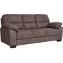 3-seters sofa i brun mikrofiber - Albert