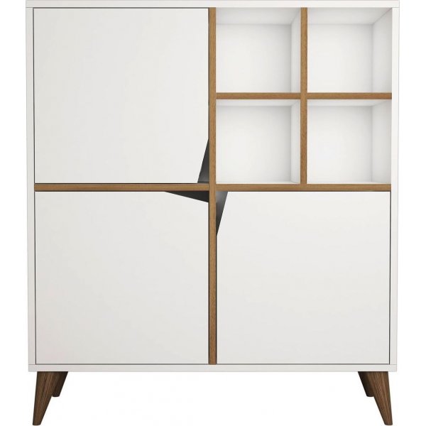 Pulse-skap - Hvit/valntt