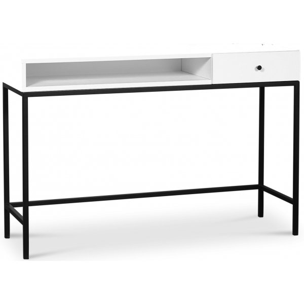 Stilo V.2 Skrivebord - Hvit / Svart metall