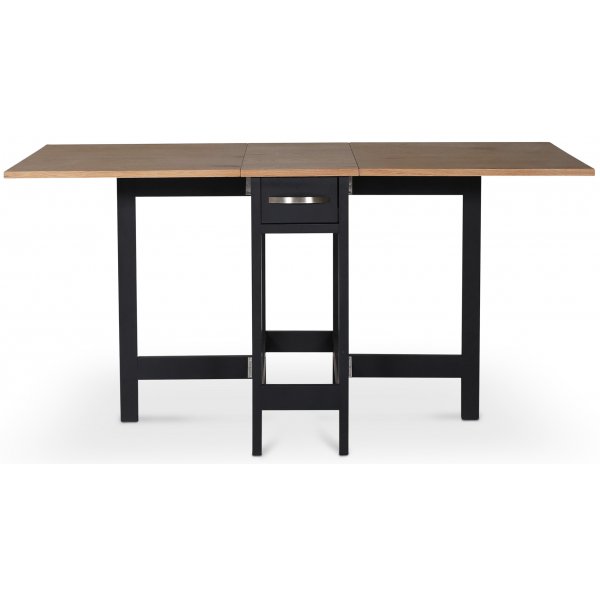 Fr klaffbord - Svart/eikefiner + Mbelftter