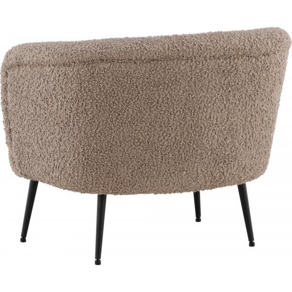 Nordkoster lenestol - Sort/mrk beige