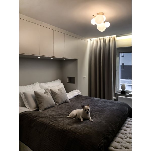 Plafond Molekyl - Matt messing/hvit Plafond Molekyl - Matt messing/hvit