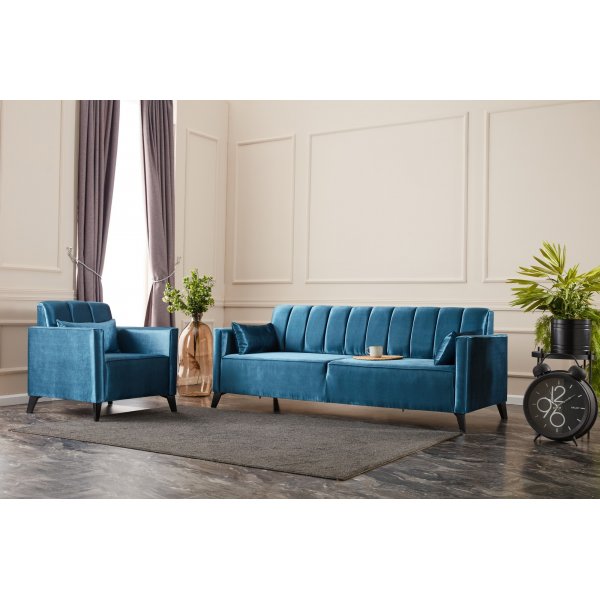 Ova 3-seters sovesofa - Turkis Ova 3-seters sovesofa - Turkis