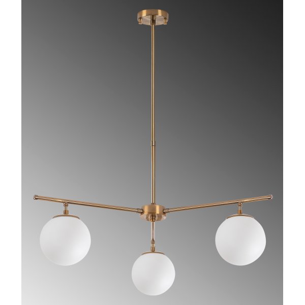 Atlas taklampe 10261 - Vintage/hvit