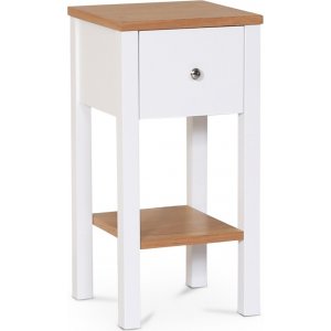 Sandhamn nattbord - Eik / Hvit + Møbelføtter Sandhamn nattbord - Eik / Hvit + Møbelføtter