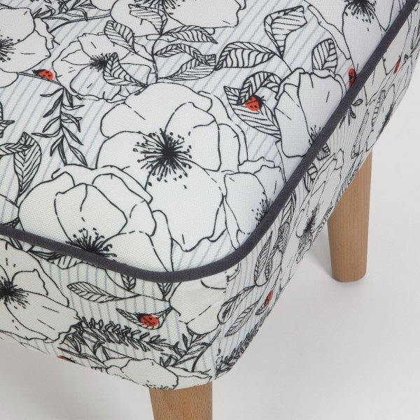 Damo puff 18 - Flerfarget Damo puff 18 - Flerfarget