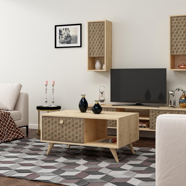 New York salongbord 90 x 60 cm - Safir eik New York salongbord 90 x 60 cm - Safir eik