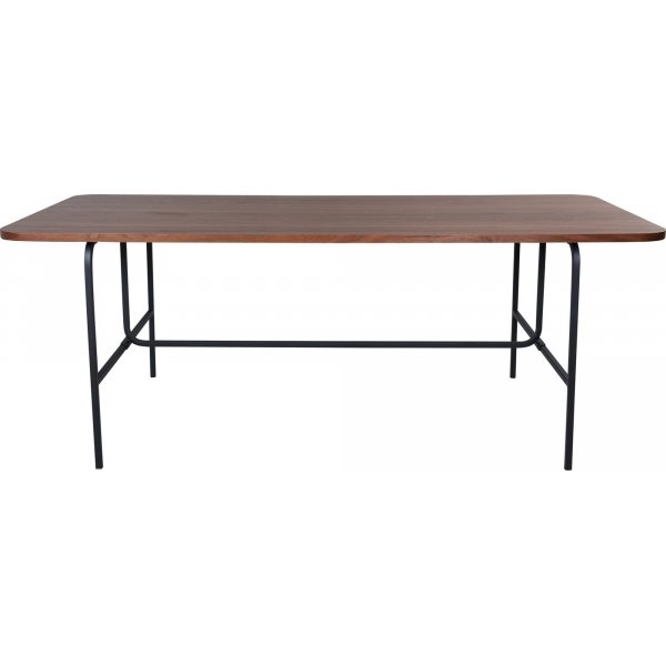 Kotte spisebord, 200 cm - Svart/valntt
