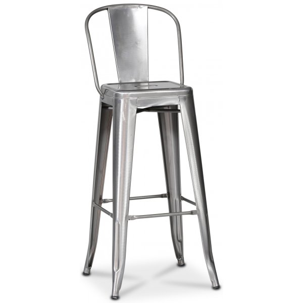 France Blanco Barstol i metall - Galvanisert metall