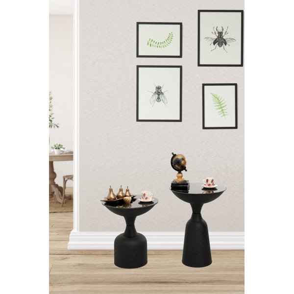 Chalice sidebord sett 46/56 cm - Sort