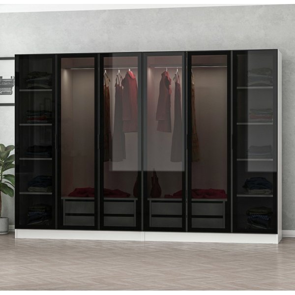 Cavolo garderobeskap 270 cm, variant B - Hvit