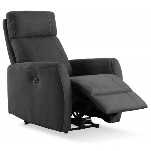 Enjoy Elof El-Recliner - Lenestol i antrasitt mikrofiber + Tekstilrens for mbler