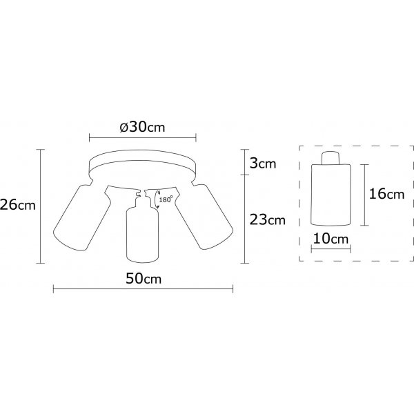Lotto taklampe - Slv