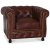 Chesterfield Old England lenestol - antikkbehandlet skinn + Flekkfjerner for mbler