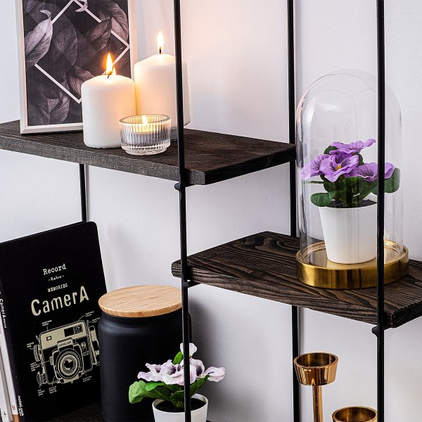 Syrin vegghylle - Sort/natur Syrin vegghylle - Sort/natur