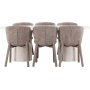 Spisebord Narvik med 6 Astoria stoler - Brun/beige