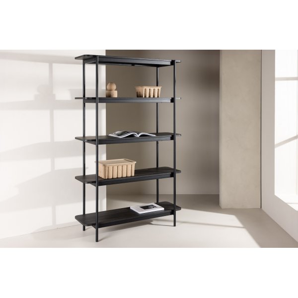 Heim hylle 190 cm - Sort