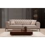 Siesta Capitone 3-seters sofa - Krem