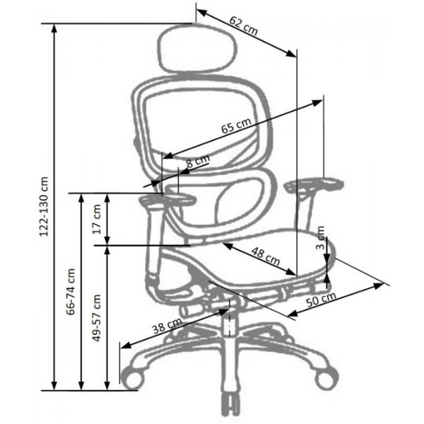 Nia kontorstol - sort Nia kontorstol - sort