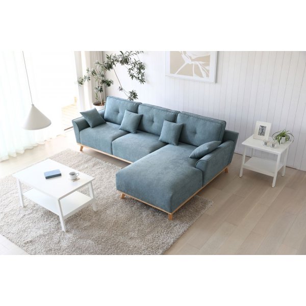 Classic divansofa - Lyseblå Classic divansofa - Lyseblå