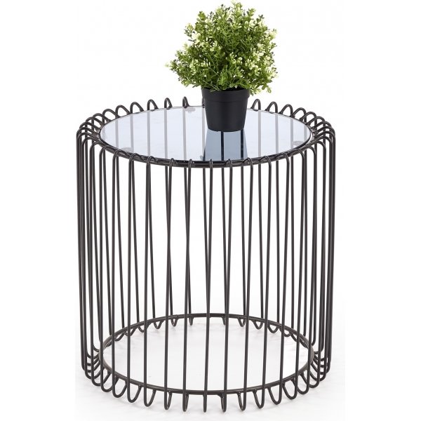 Sofabord Kaba - Glass & Sort Sofabord Kaba - Glass & Sort