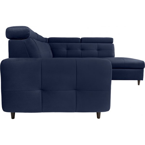 Matras hj�rnesovesofa med �pen ende h�yre - Bl�