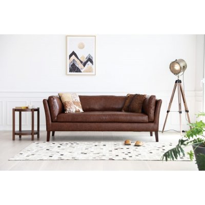 Heritage 3-seters sofa - Brun vintage + Flekkfjerner for mbler