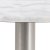 Corby spisebord 105 cm - Hvit/nikkel