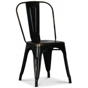 Platestol industry - Børstet svart/messing Platestol industry - Børstet svart/messing