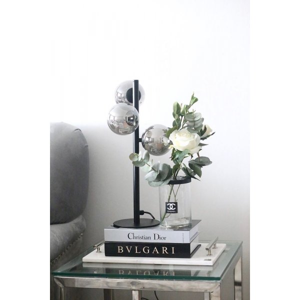 Bordlampe Molekyl - Svart / røykgrå Bordlampe Molekyl - Svart / røykgrå