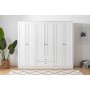 Lia garderobe 210 x 52 x 178 cm - Hvit