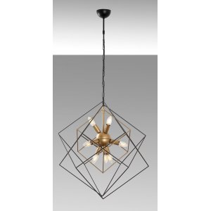 Tilly taklampe 13253 - Sort/antikk