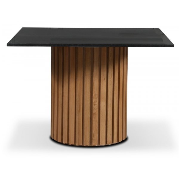 Sumo spisebord 90 cm - Oljet eik / Svart Granitt