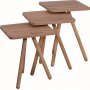 Trippelsett bord 34 x 34 cm - Furu