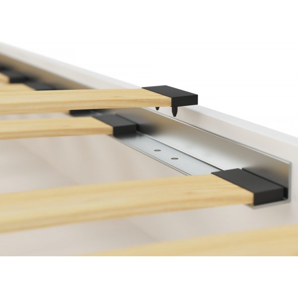 Casa hvit barneseng med uttrekkbar ekstraseng 80x180 cm inkludert madrasser