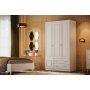 Inci garderobe 105 x 50 x 182 cm - Hvit