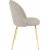 Giovani velvet stol - Grbeige/Messing + Tekstilrens for mbler