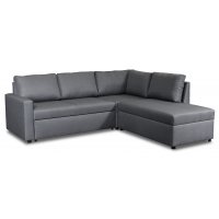 Dream sovesofa med oppbevaring (hjørnesofa) høyre - Mørkegrå Dream sovesofa med oppbevaring (hjørnesofa) høyre - Mørkegrå