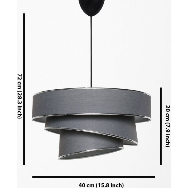 Couper taklampe - Antrasitt/s�lv