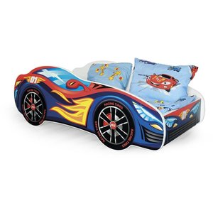 Racer sengeramme - Barneseng + Trafikkmatte Racer sengeramme - Barneseng + Trafikkmatte