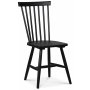 Pose spisegruppe: Bord 130 cm inkludert 4 stk Fr pinnestoler - Svart