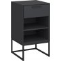 Slimline nattbord 1 - Gr/svart