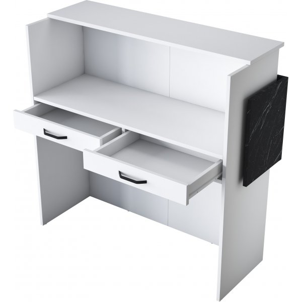 Idora resepsjon - Hvit/marmor