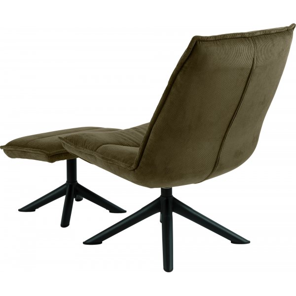 Blizzard lenestol med fotskammel - Gr�nn