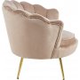 Kingsley lenestol - Beige fl�yel / Messing