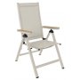 Spisegruppe med 6 stoler og bord 205 x 90 cm beige/eik - Las Vegas/Svea